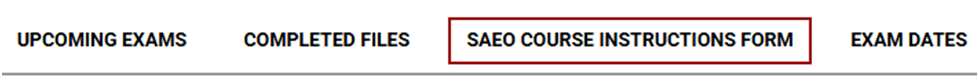 image of saeo course instructions form step 3 faculty submit exam